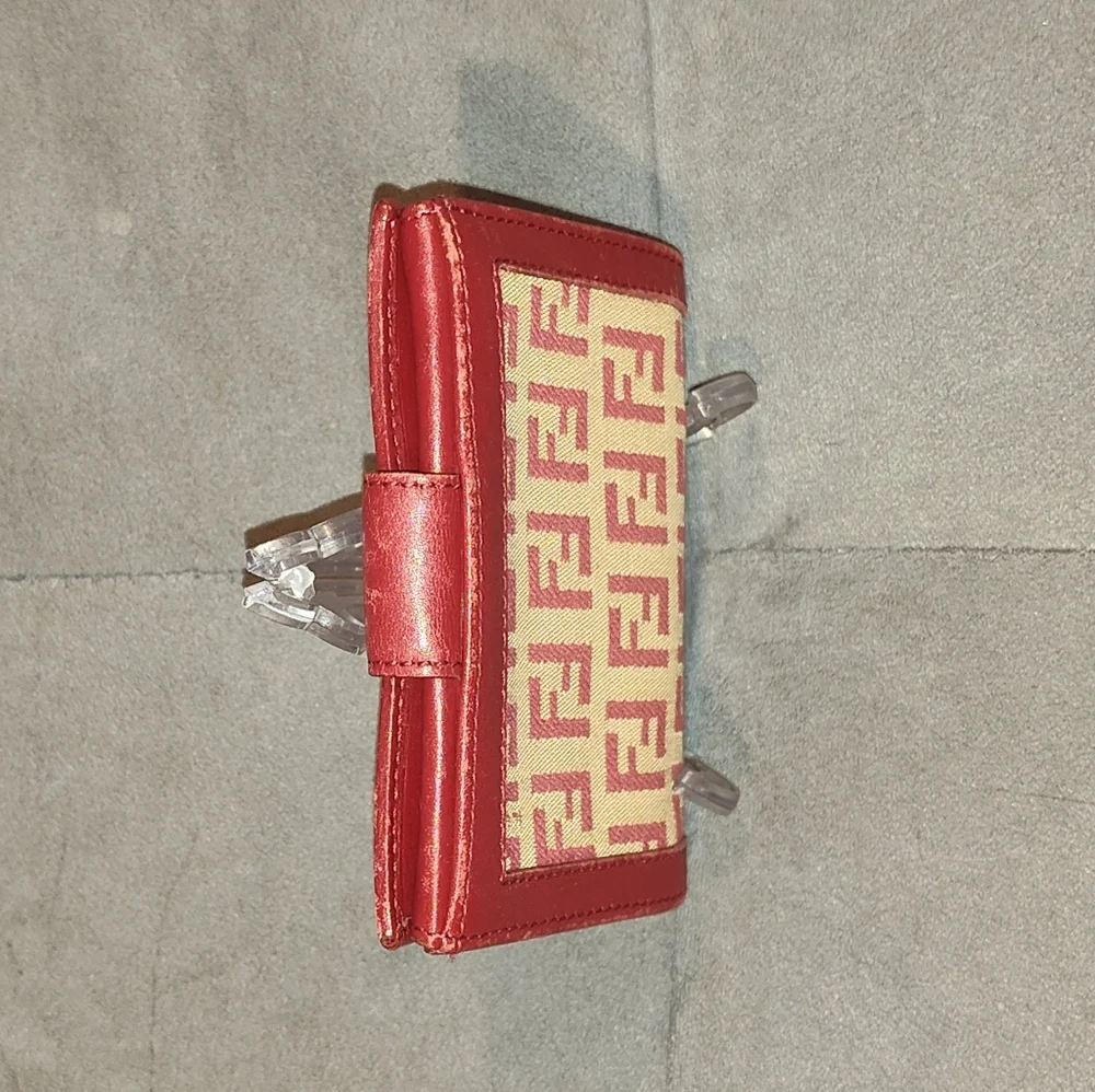 EUC FENDI ZUCCA COMPACT WALLET